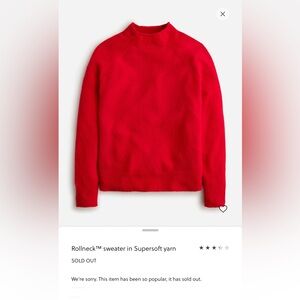 J. Crew Rollneck Sweater in Supersoft yarn